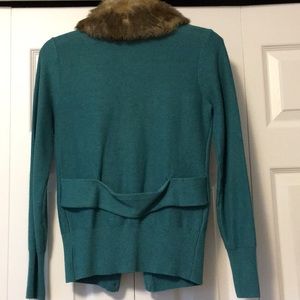 CAbi Sweaters - CAbi Sweater with Detachable Faux Fur Collar CAbi Sweaters - CAbi Sweater with Detachable Faux Fur Collar